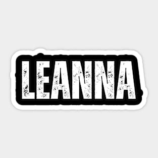 Leanna Name Gift Birthday Holiday Anniversary Sticker